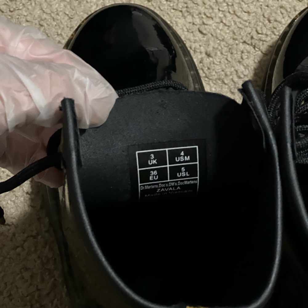 Dr. Martens Black Patent Leather Boots - Picture 10 of 12